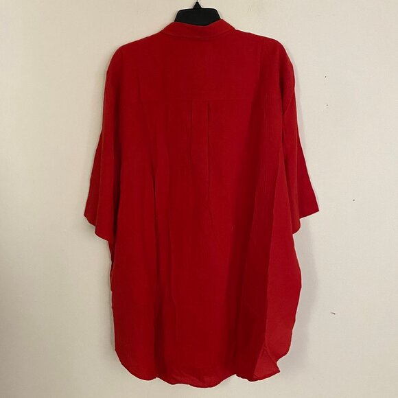 J. Crew Airy gauze button-up shirt XL - Picture 7 of 10